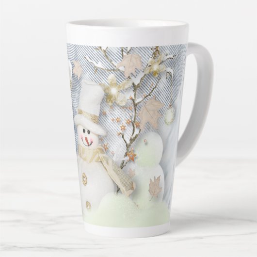Cold Winter Snowmann Milchtasse (Rechte Ecke)