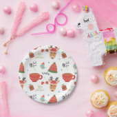 Cold Winter Weihnachten Rustikale Kraft Feiertag P Pappteller (Party)