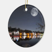 Cold Winter's Night on Boathouse Row Keramik Ornament (Links)