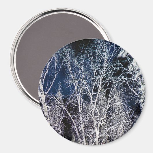Cold Wintry night.... Magnet (Vorderseite/Rückseite)