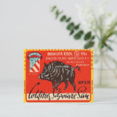 Colditzer Schwarze Sau Postkarte (Stehend Vorderseite)