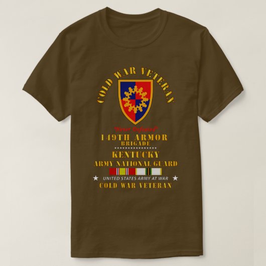 ColdVet 149. Armor Brigade Kentucky ARNG w COLD S T-Shirt (Design vorne)