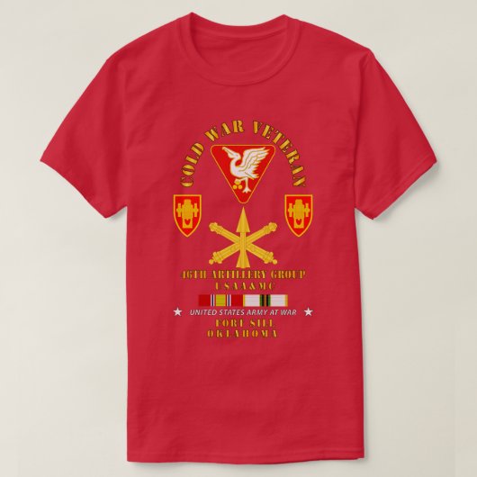 ColdVet 46. Artillery Group Fort Sill OK Missle B T-Shirt (Design vorne)