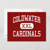 Coldwater - Kardinal - Hoch über dem Coldwater Postkarte (Vorne/Hinten)
