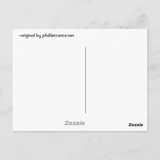 Cole als Kanji Postkarte (Rückseite)