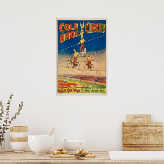 Cole Brothers Circus Poster (Küche)