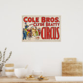 Cole Brothers und Clyde Beatty Circus Poster (Küche)