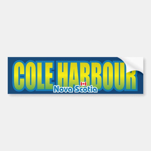 Cole-Hafen-Stoßdämpfer Autoaufkleber (Vorne)