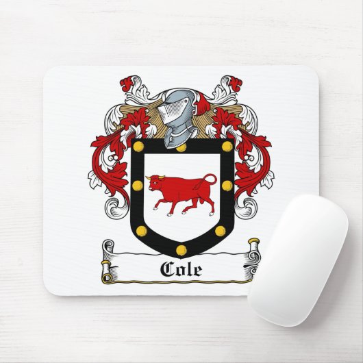 Cole-Irisch-Wappen Mousepad (Mit Mouse)