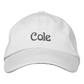 COLE Name Designer Cap Bestickte Kappe (Vorderseite)