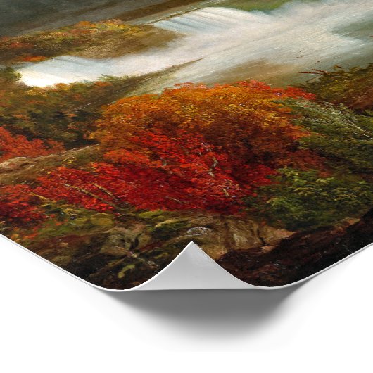 Cole Niagara Falls Painting Poster (Ecke)