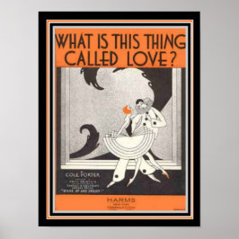 Cole Porter Art Deco Sheet Music 12 x 16 Print Poster