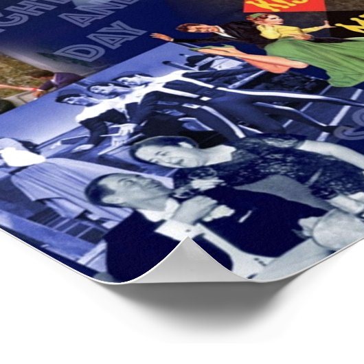 Cole Porter Collage Portrait Poster (Ecke)