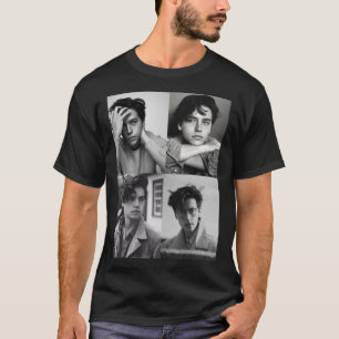 Cole Sprouse Collage B&W T-Shirt