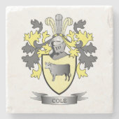 Cole-Wappen Steinuntersetzer (Vorderseite)
