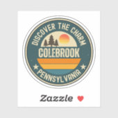 Colebrook, Pennsylvania Aufkleber (Blatt)