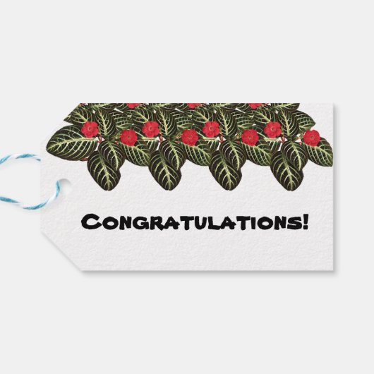 coleção Flores do Brasil capuchinha, Geschenkanhänger (Rückseite Horizontal)