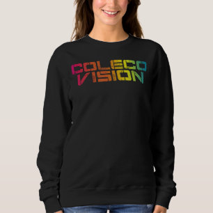 Coleco Vision Vintag Retro Farbiger Text Sweatshirt