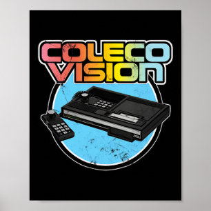 Colecovision Retro Vintag Video Game Gamer Poster