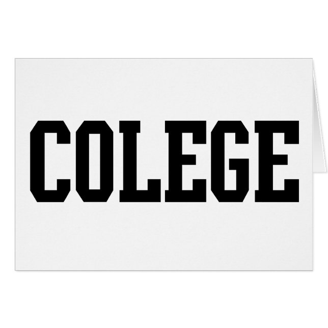 Colege fehlbuchstabierte Uni (Vorderseite (Horizontal))