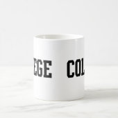 Colege fehlbuchstabierte Uni Kaffeetasse (Mittel)