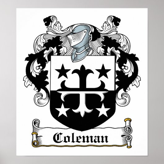 Coleman Familienwappen Poster (Vorne)