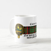 Coleman schottische Wappen- und Tartan-Tasse Kaffeetasse (Vorderseite Links)