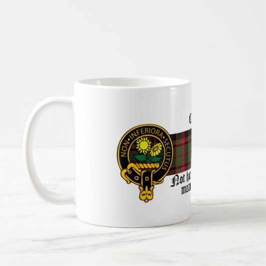 Coleman schottische Wappen- und Tartan-Tasse Kaffeetasse (Links)