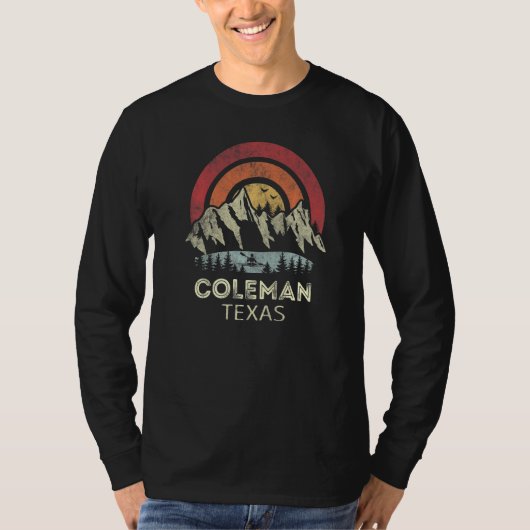 Coleman Texas Mountain Sunset Sunrise Kayaking T-Shirt (Vorderseite)