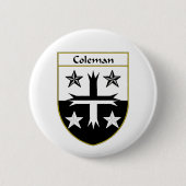 Coleman Wappen/Familienwappen Button (Vorderseite)