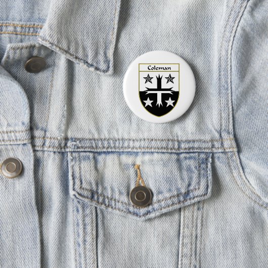 Coleman Wappen/Familienwappen Button (Beispiel)