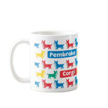 Colerful Pembroke Welsh Corgi Tasse