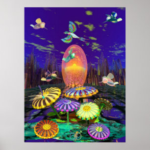 COLERFUL UNKRÄUTER POSTER