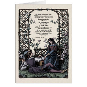 Coleridge "Liebe" viktorianische Kunstkarte