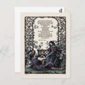 Coleridge "Liebe" Viktorianische Postkarte (Vorne/Hinten)
