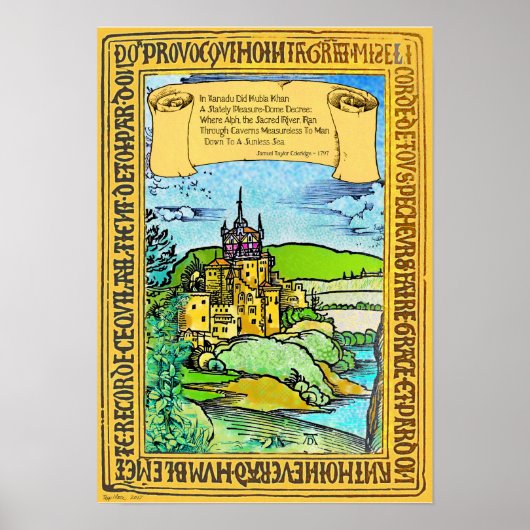 Coleridge und Dürer in Xanadu Poster (Vorne)