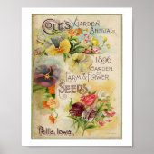 Coles Garden Annual 1896 Garden, Farm & Blume Poster (Vorne)