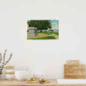 Coles Hill View of Mayflower Burial Poster (Küche)