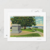 Coles Hill View of Mayflower Burial Postkarte (Vorne/Hinten)