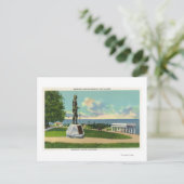 Coles Hill View the Massasoit Statue Postkarte (Stehend Vorderseite)