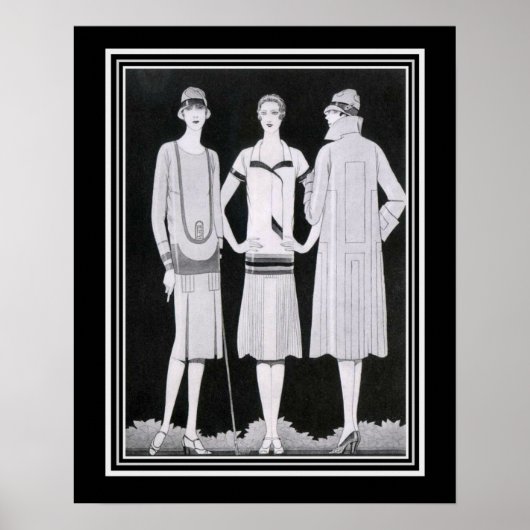 Coles Phillips Art Deco Mode Print 16x20 Poster (Vorne)