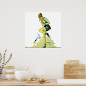 Coles Phillips "Fadeaway Girl" "A Quick Dip" Poster (Küche)