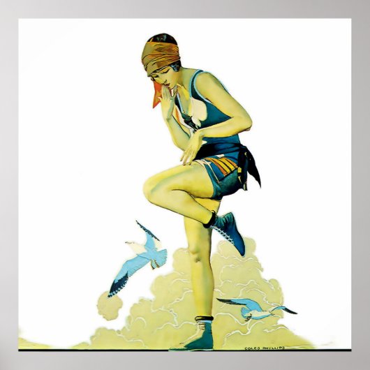 Coles Phillips ‘Fadeaway Girl’  “Ein schneller Spr Poster (Vorne)