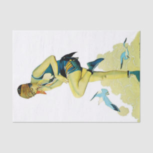 Coles Phillips ‘Fadeaway Girl’  “Ein schneller Spr Seidenpapier