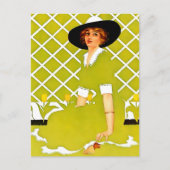 Coles Phillips "Fadeaway Girl" "Spring Garden" Postkarte (Vorderseite)