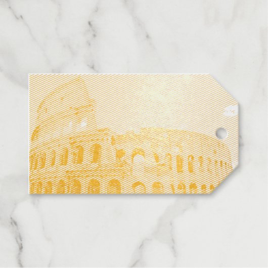 Colesseum Postkarte Geschenkanhänger (Vorderseite (Horizontal))