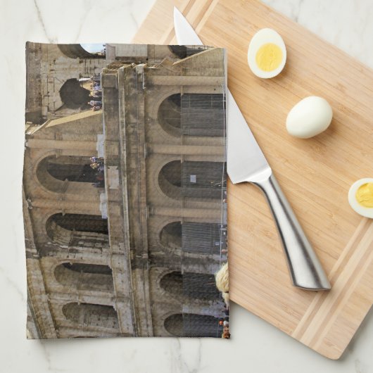 Colesseum Postkarte Geschirrtuch (Viertel Falte)