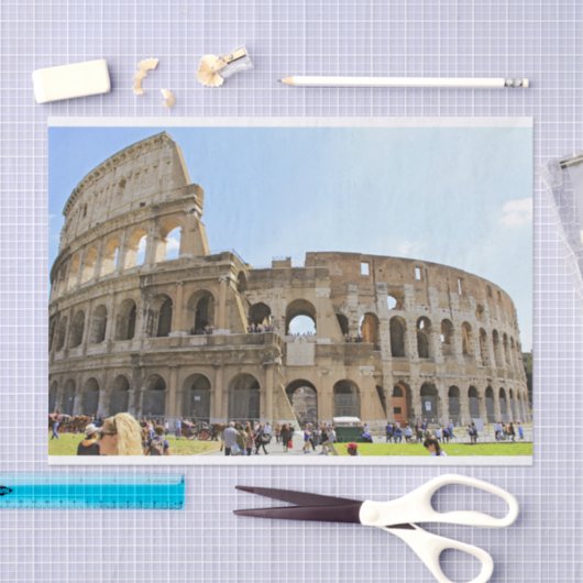 Colesseum Postkarte Seidenpapier (Handwerk)