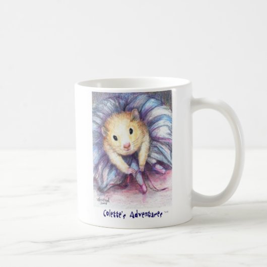 Colette, die ihre Ballett-Schuhe bindet Kaffeetasse (Rechts)