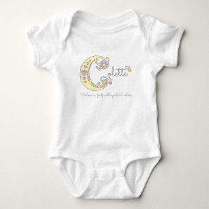 Colette Girls benennen dekorative Bedeutung Baby Strampler